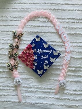 🎓 Handmade Graduation Cap Topper “Mommy Did It!” 2024 💖